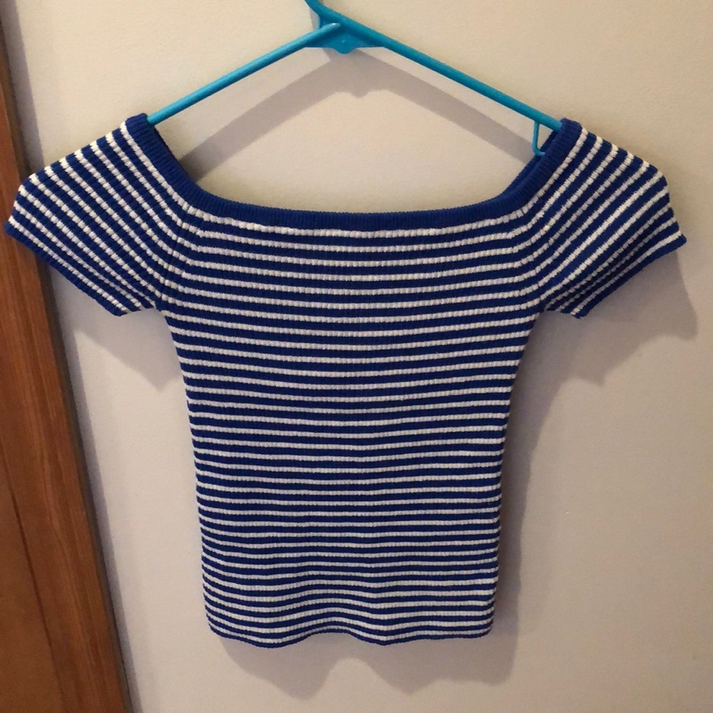 madewell off the shoulder top